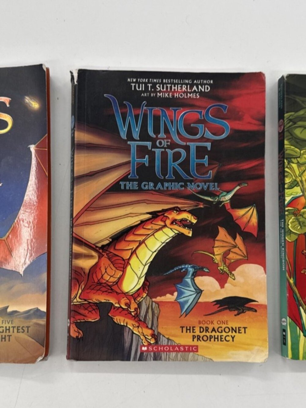 Wings Of Fire Book 1,3 & 5 Lot Graphic Novels Sutherland Scholastic Paperback